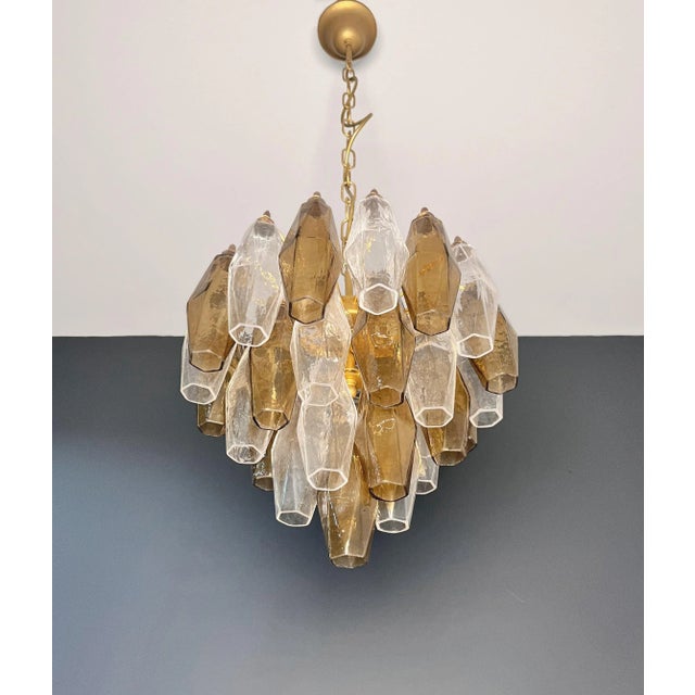 Murano Poliedri Chandelier by Carlo Scarpa, 1990s For Sale - Image 15 of 18