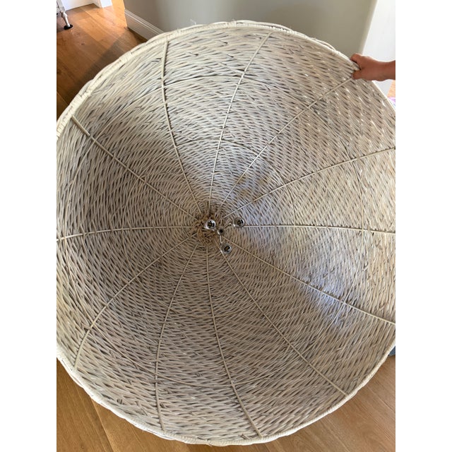 Palecek Wisteria Oversized Pendant, White Washed For Sale In San Francisco - Image 6 of 7