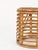 Wood Rattan and Wicker Round Stool attributed to Tito Agnoli, Italy, 1960s For Sale - Image 7 of 11
