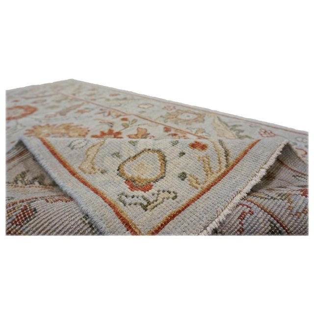 Afghan Wool Sultanabad Master 3x5 Slate, Red, & Green Handmade Area Rug #1143658 For Sale In Houston - Image 6 of 6