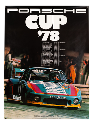 Porsche Cup 78 Poster from Advertising Agency Strenger, 1978