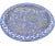 Late 19th Century Moroccan Blue Calligraphy-Patterned Chiseled Ceramic Plate For Sale - Image 4 of 10