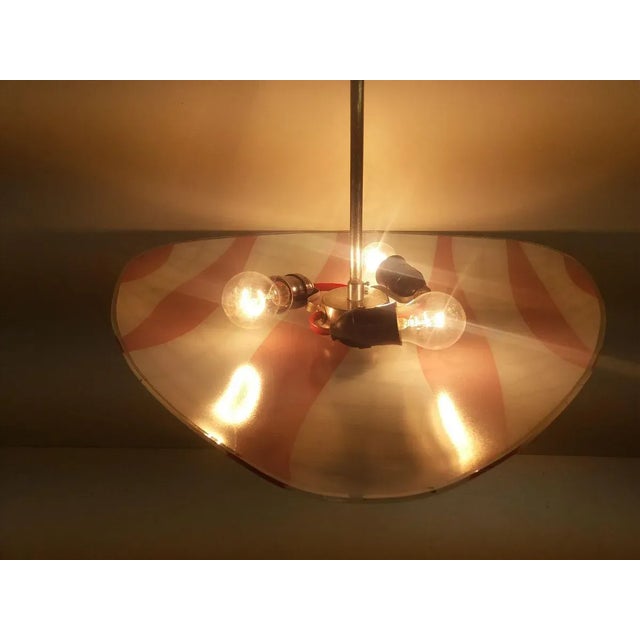 Mid-Century Glass Pendant from Napako, 1960s For Sale - Image 4 of 7