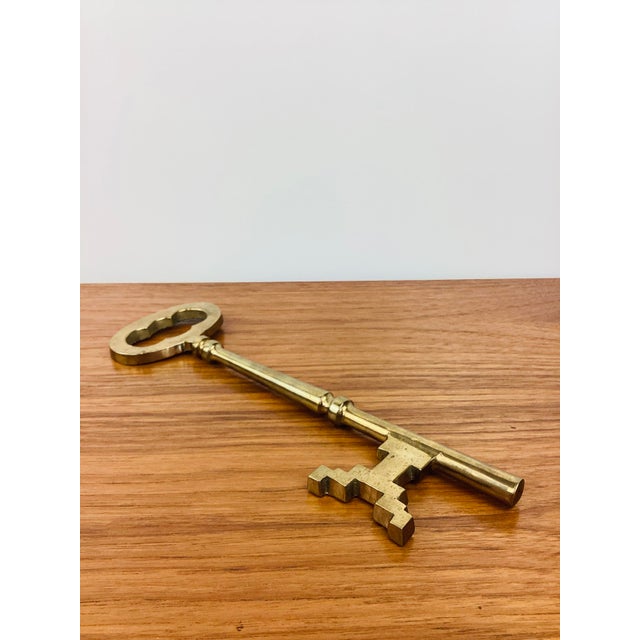 Vintage 12" Brass Skeleton Key For Sale In Las Vegas - Image 6 of 6