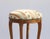 Louis XV French Wooden Foot Stool with Romantic Floral Upholstery with Carved Legs, 1960s For Sale - Image 3 of 9
