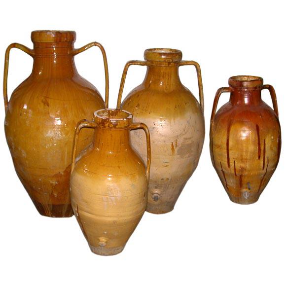 Ceramic Southern Italian Terra Cotta Olive Oil Jars For Sale - Image 7 of 7