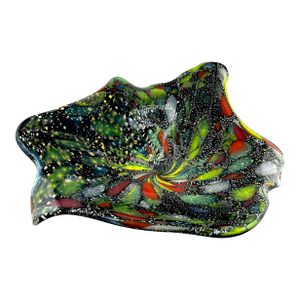 1970s Murano Style Tutti Frutti Art Glass Bowl