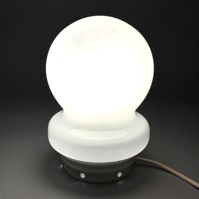 Modern Murano UFO Glass Table Lamp from Mazzega, 1970s For Sale - Image 3 of 13