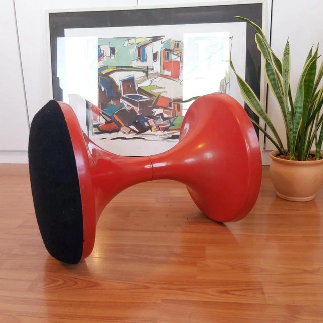 Mid-Century Modern Mushroom Stool by Finzgar Zorman for Meblo, 1972 For Sale - Image 3 of 6