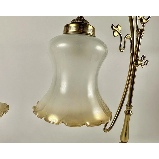 Vintage Bedside Lamps Floral Home Lighting, Set of 2 For Sale - Image 3 of 9