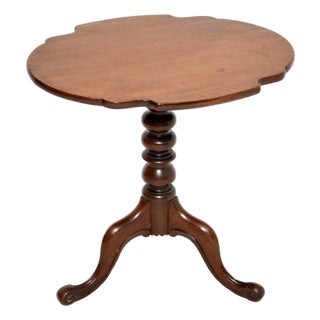 Antique Victorian Tilt Top Occasional Side Table, 1860s For Sale