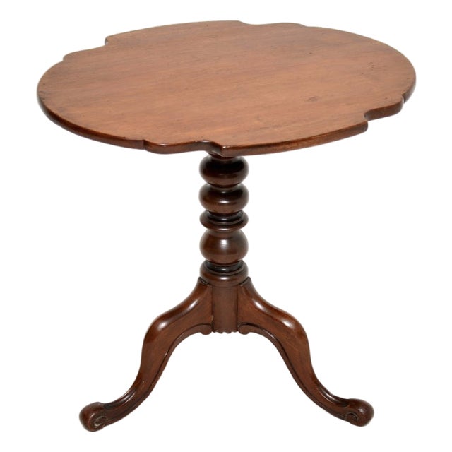 Antique Victorian Tilt Top Occasional Side Table, 1860s For Sale