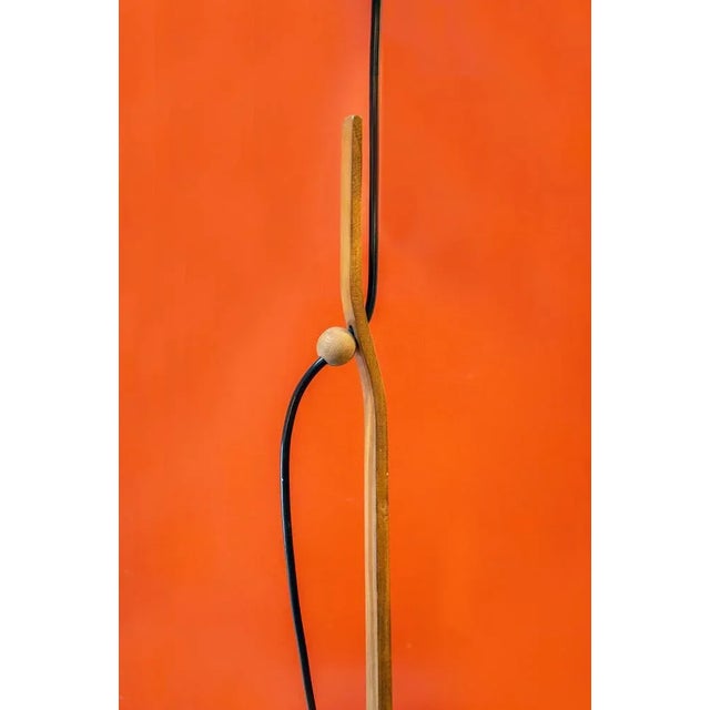 Mid-Century Modern Danish Fabric Lamp, 1950s For Sale - Image 3 of 7