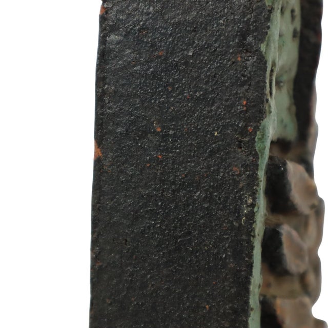 Terracotta Wall Sculpture in the style of Ruscha, West Germany, 1960s For Sale - Image 4 of 15