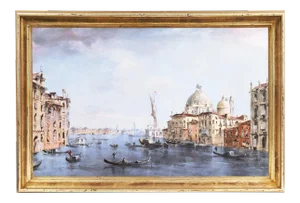 'Santa Maria Della Salute From the Cannaregio Canal' by Peter Gotz Pallmann; Venetian Vedute, Luxembourg State Museum