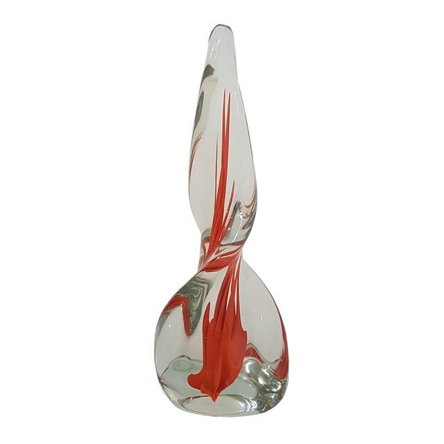 Venini Glass Spiraling Obelisk in Sommerso Glass, Italy, 1951 For Sale - Image 3 of 6