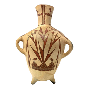 1950s Terracotta Pot From Chiapas, Mexico - 12" H X 8" Diam.
