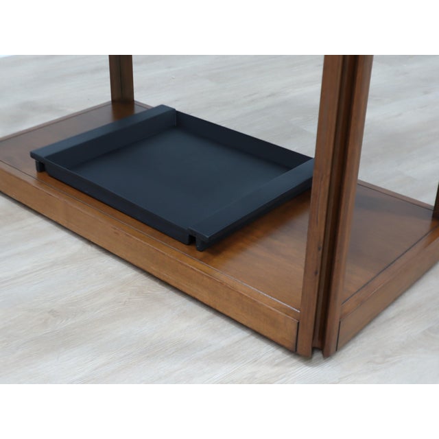 Black 4D Series Wood Bar Cart by Angelo Mangiarotti for Molteni, 1970s For Sale - Image 8 of 15