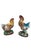 Kelly Green 19th Century Majolica Rooster & Hen Vases Delphin Massier-A Pair For Sale - Image 8 of 13