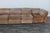 1970s Vintage 1970s 7-Piece Modular Suede Leather Sectional Sofa, Curved Lounge Seating For Sale - Image 5 of 18