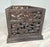 Wood Antique Hand Carved German Black Forest Wood Reticulated Dresser Spool Box For Sale - Image 7 of 12
