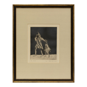 Peter Wirth Exodus 1964 Signed Aquatint Etching 3/12 Modern Figurative