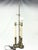 French Country Mid 20th Century Stiffel Brass 3-Light Bouillotte Table Lamp With Black Tôle Shade For Sale - Image 3 of 12