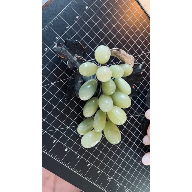 Mid 20th Century Mid 20th Century Pink & Green Quartz Grapes Clusters- Set of 2 For Sale - Image 5 of 6