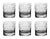 Artel ARTEL Night Owl Double Old Fashioned Glass in Clear - Set of 6 For Sale - Image 4 of 4