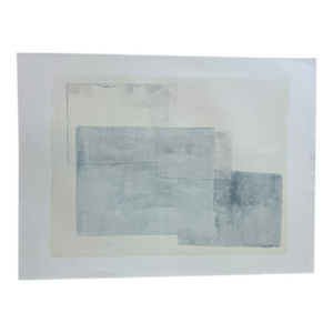 Original Minimal Abstract Monotype Artwork, Unframed