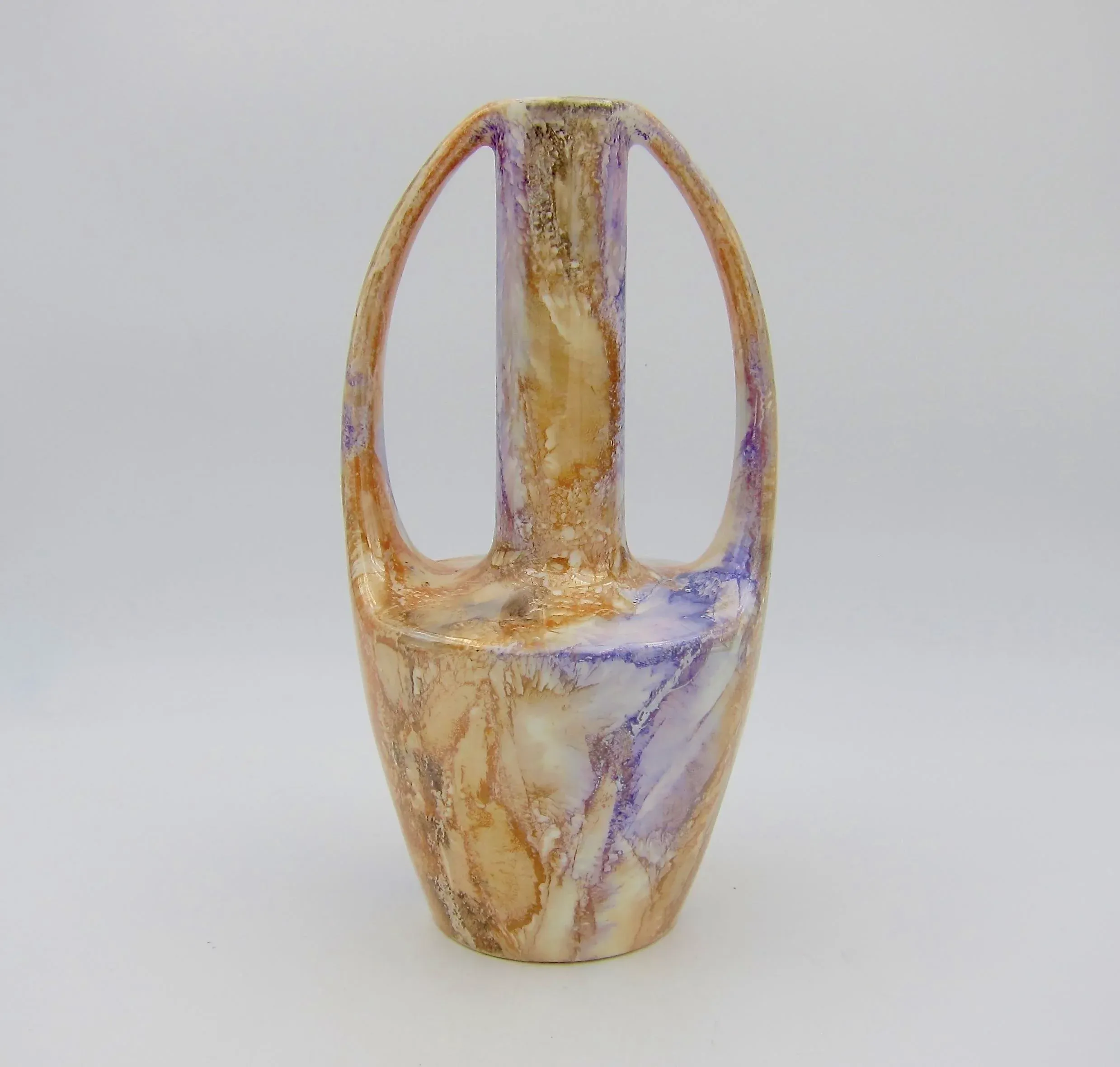 Arabia of Finland Marble Lustre Vase 1928-1932 | Chairish