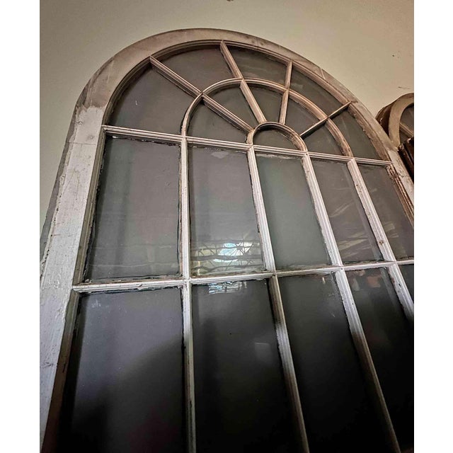 Antique Arched Double Hung Window For Sale In New York - Image 6 of 7