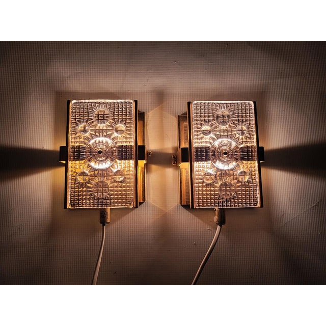 Vintage Wall Lamp by Carl Fagerlund for Orrefors, 1960s For Sale - Image 11 of 14