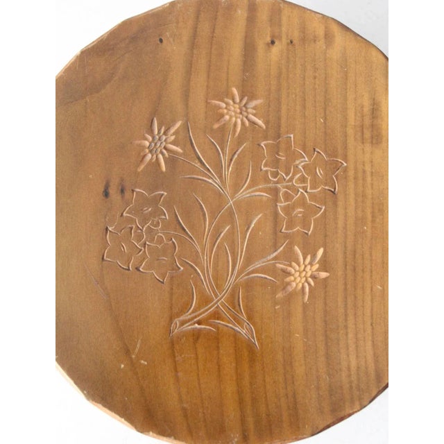 Brown Vintage Wooden Cake Stand For Sale - Image 8 of 9