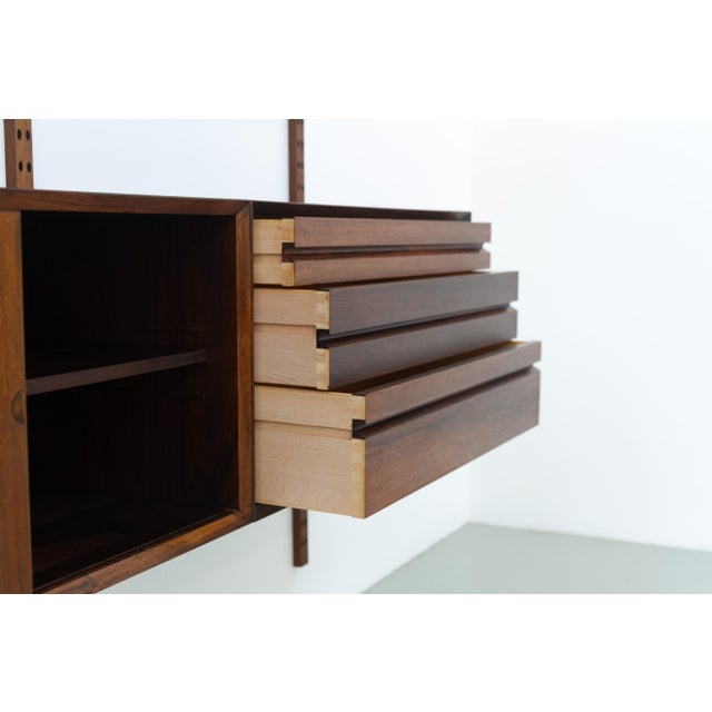 1960s Vintage Danish Pau Ferro Modular Wall Unit by Poul Cadovius for Cado, 1960s For Sale - Image 5 of 18