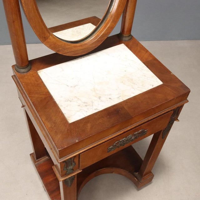 Small Empire Style Mahogany Dressing Table For Sale - Image 10 of 12