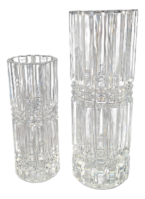 Montparnasse Crystal Vases from Cristal Darques Durand, France, 1970s-1980s, Set of 2
