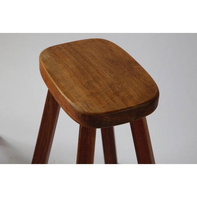 1960s Vintage Artisan Stools by Atelier André Smalle, Belgium, 1960s, Set of 2 For Sale - Image 5 of 10