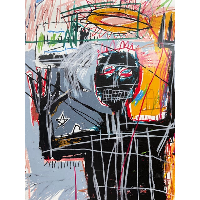 2020s Jean Michel Basquiat (1960–1988), Furious Man, 1982, Original Exhibition Poster For Sale - Image 5 of 7