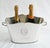 Metal Silver Plat Champagne Bucket For Sale - Image 7 of 7