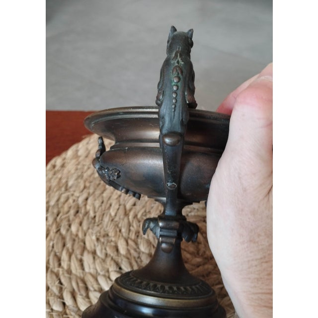 Napoleon III Bronze Cassolettes, 19th Century, Set of 2 For Sale - Image 9 of 16