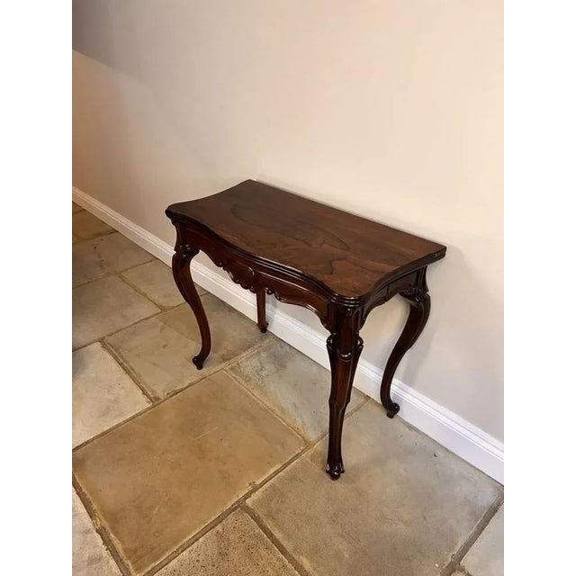 Antique Victorian Rosewood Tea Table, 1870 For Sale - Image 3 of 9