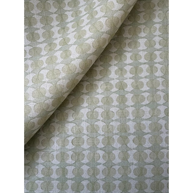 2020s Galbraith & Paul Fabric Ovals Linen Fabric 2 1/2 Yards For Sale - Image 5 of 5