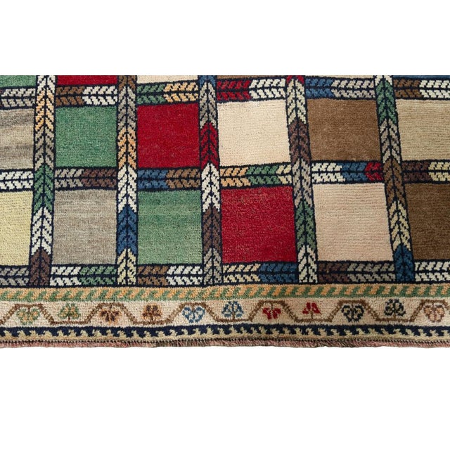 Hand-Knotted Gabbeh Nomadic Rug For Sale - Image 6 of 11