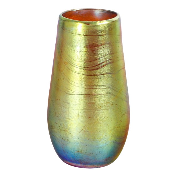 Myra Series Vase in Iridescent Glass from WMF, 1930s For Sale