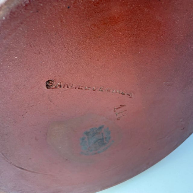 Antique Sarreguemines One-Handled Pitcher — Brown Glaze, White Interior — Pre-Wwi For Sale - Image 9 of 9