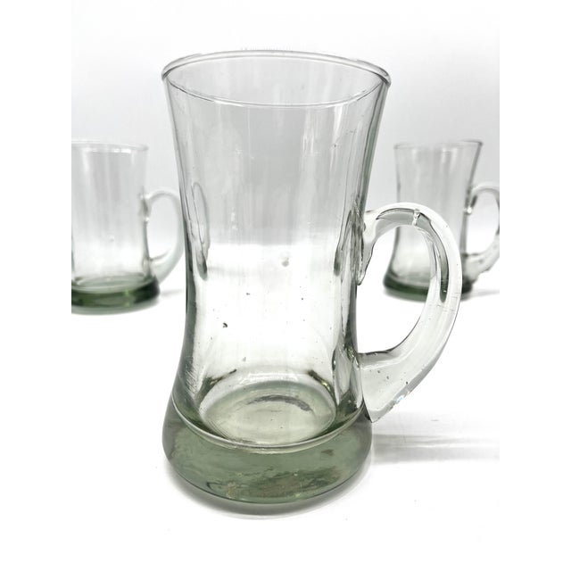 Kosta Boda Mid-Century Modern Brutalist Studio-Glass Tankards in the style of Erik Höglund from Kosta Boda, 1960s, Set of 3 For Sale - Image 4 of 18