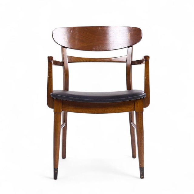 Lane Acclaim Mid Century Walnut Dining Chairs - Set of 6 For Sale - Image 11 of 14