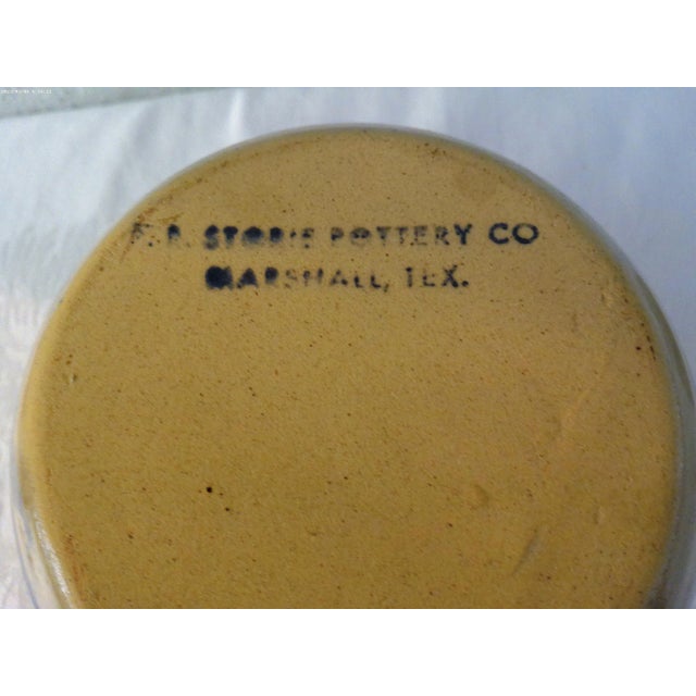 Vintage P R Storie Texas Stoneware Bean Crock For Sale - Image 10 of 10