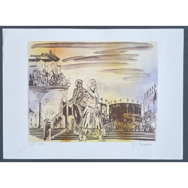 Joseph A. Pecsenke (1942 – 1989) "Carmen" lithograph on paper, pencil signed and numbered 106 of 150. Georges Bizet...